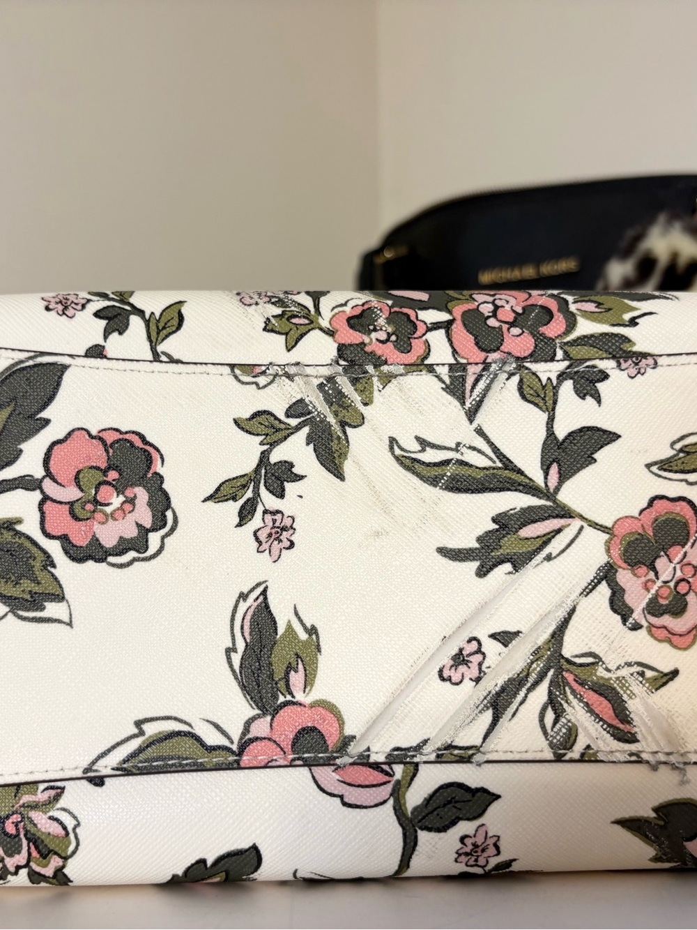 Kate Spade Madison Floral Medium Satchel & Madison continental zip around wallet - Picture 4 of 10